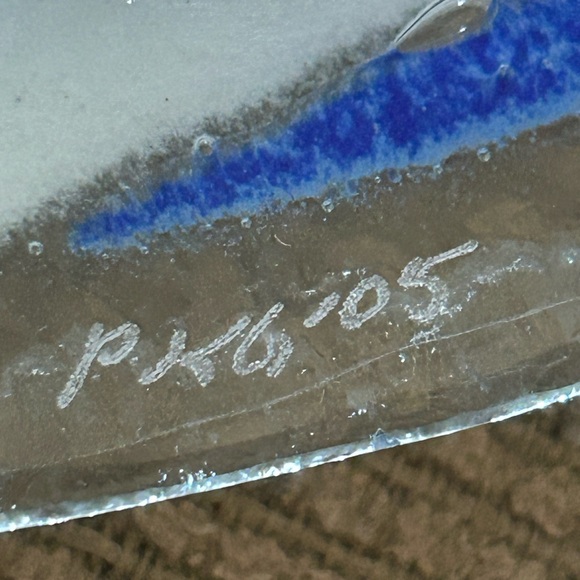 Peggy Karr Retired 14” Christmas Reindeer Fused Art Glass Platter/Plate. New - Picture 8 of 11